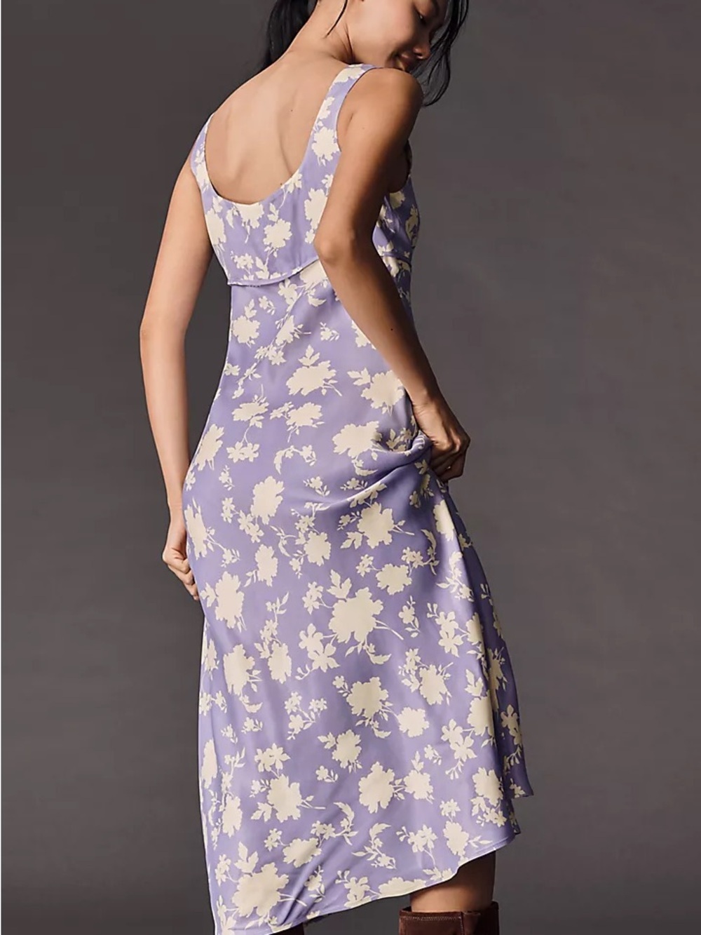 Maeve Square-Neck Midi Slip Dress - Picture 3 of 12